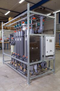 Esempio di installazione del filtro antilegionella autopulente