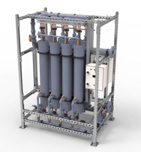 Esempio di installazione del filtro antilegionella autopulente