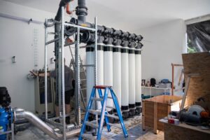 Esempio di installazione del filtro antilegionella autopulente