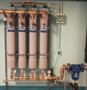 Esempio di installazione del filtro antilegionella autopulente